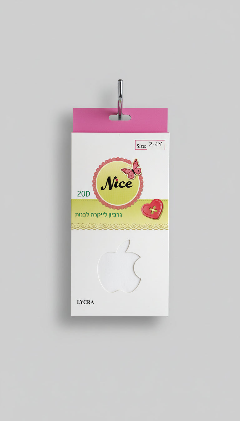 גרביון לייקרה לבנות TWINKEL